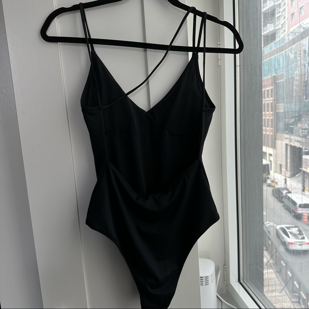 NWT Strappy Black One Piece Swimsuit